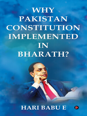 cover image of Why Pakistan Constitution Implemented In Bharath?